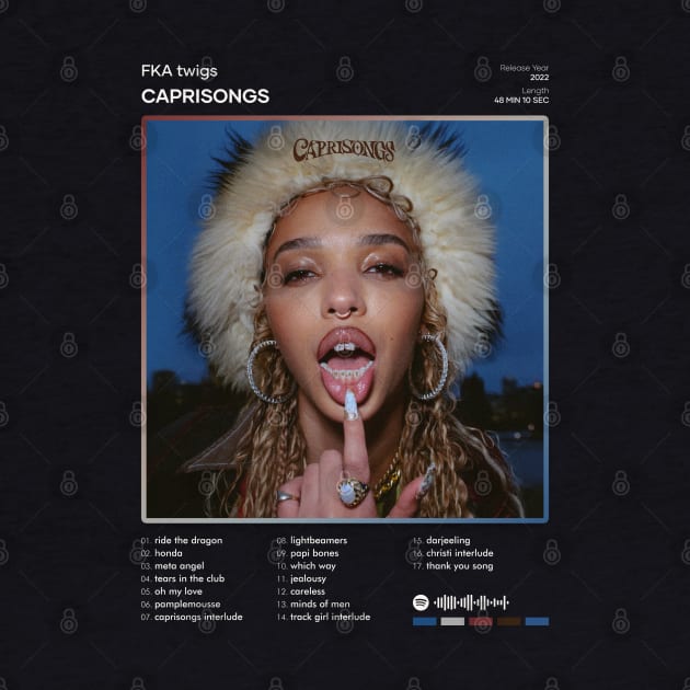 FKA twigs - CAPRISONGS Tracklist Album by 80sRetro